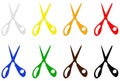 Scissors silhouette - hairdressing tools