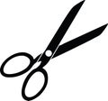 Scissors silhouette vector Royalty Free Stock Photo