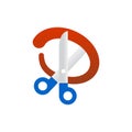 Scissors snip modern icon