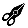 Scissors solid icon. Cut illustration isolated on white. Tool glyph style design, designed for web and app. Eps 10.