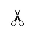 Scissors solid icon, tailor and school element