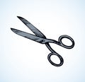 Scissors. Vector drawing Royalty Free Stock Photo