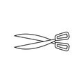 Scissors vector icon. barber illustration sign. cut symbol. hairdresser logo. Royalty Free Stock Photo