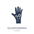 Scleroderma icon. Trendy flat vector Scleroderma icon on white b