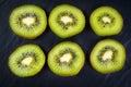 Scliced kiwi fruit Royalty Free Stock Photo