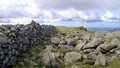 Scoat Fell summit cairn, on the wall, Lake District Royalty Free Stock Photo