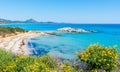 Scoglio di Peppino beach on a sunny day Royalty Free Stock Photo