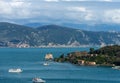 Scola Tower and Palmaria Island - Liguria Italy