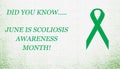 Scoliosis awareness month is June!