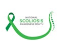 Scoliosis Awareness Month, usually in June