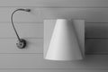 Sconce. Examples of illumination. Black and white