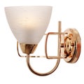 Sconce with a white frosted glass shade