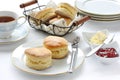 Scone , afternoon tea break Royalty Free Stock Photo