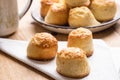 Scone with cheese Royalty Free Stock Photo