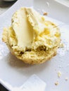 Scone with clotted cream