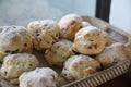 Scones in basket