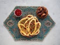 Scones with Zatar. Manakish Arabic. Arabic cuisine