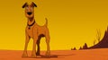Transcendent Cartoon Dog In Disney Animation Style