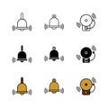 School Bell Icon : Education Theme