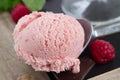 Scoop of berry icecream
