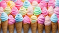 scoop colorful ice cream