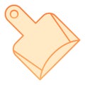 Scoop flat icon. Household orange icons in trendy flat style. Cat shovel gradient style design, designed for web and app