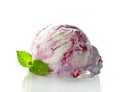 Scoop of fruit ice cream Royalty Free Stock Photo