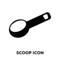 Scoop icon vector isolated on white background, logo concept of