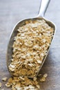 Scoop of oats Royalty Free Stock Photo