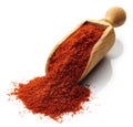 Scoop of paprika powder Royalty Free Stock Photo