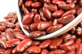 Scoop of Red Kidney Beans Royalty Free Stock Photo