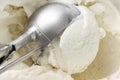 Scoop of vanilla bean ice cream Royalty Free Stock Photo