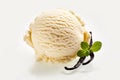 Scoop of Vanilla Ice Cream with Vanilla Beans