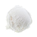 A scoop of yogurt ice cream isolated on white background
