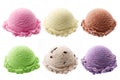 Scoops of ice cream Royalty Free Stock Photo
