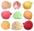 Scoops of ice cream Royalty Free Stock Photo