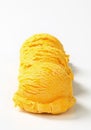 Scoops of yellow ice cream Royalty Free Stock Photo