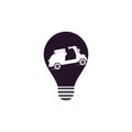 Scooter bulb shape concept logo. Royalty Free Stock Photo