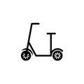Scooter icon, illustration vector graphic Royalty Free Stock Photo