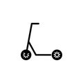 Scooter icon, illustration vector graphic Royalty Free Stock Photo