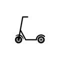 Scooter icon, illustration vector graphic Royalty Free Stock Photo