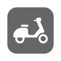 Scooter icon isolated on background. Modern flat pictogram, business, marketing, internet concept. Trendy Simple vector symbol for Royalty Free Stock Photo