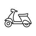 Scooter icon vector design template basic RGB Royalty Free Stock Photo
