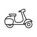 Scooter icon vector design template basic RGB Royalty Free Stock Photo