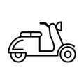 Scooter icon vector design template basic RGB Royalty Free Stock Photo