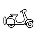 Scooter icon vector design template basic RGB Royalty Free Stock Photo