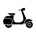 Scooter icon vector design template basic RGB Royalty Free Stock Photo