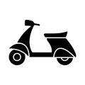 Scooter icon vector design template basic RGB Royalty Free Stock Photo