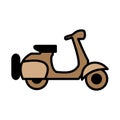 Scooter icon vector design template basic RGB Royalty Free Stock Photo