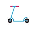 scooter illustration for coloring book template, scooter for kid worksheet printable